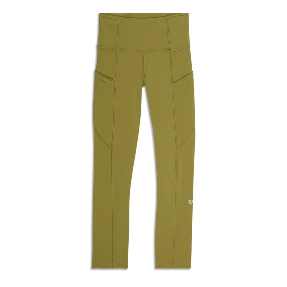 Lululemon Fast & Free High Rise Crop 23” Bronze Green